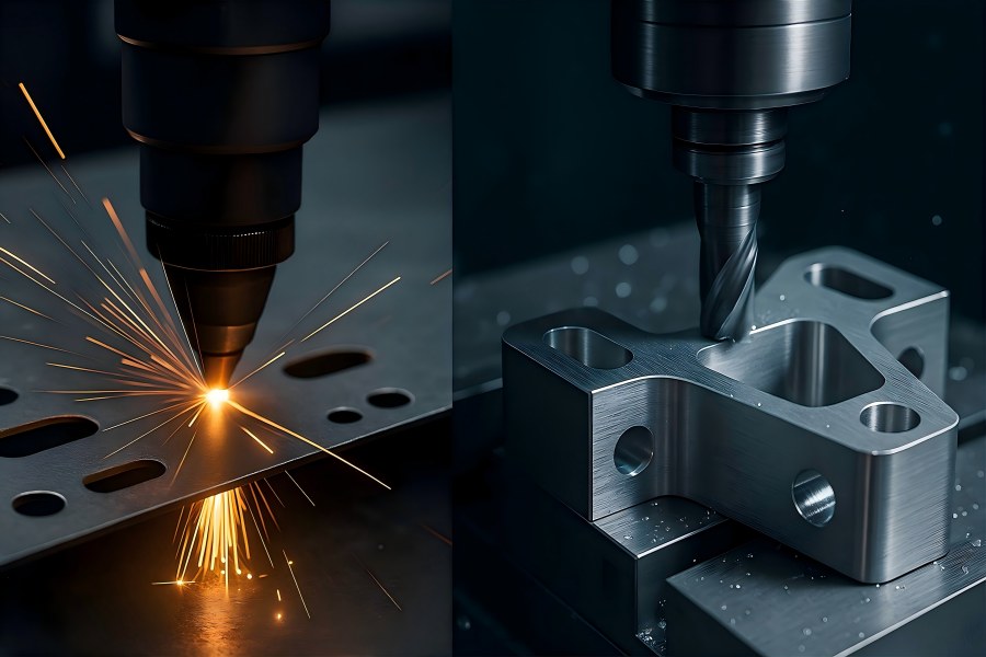 CNC Machining vs. Laser Cutting for Metal Brackets