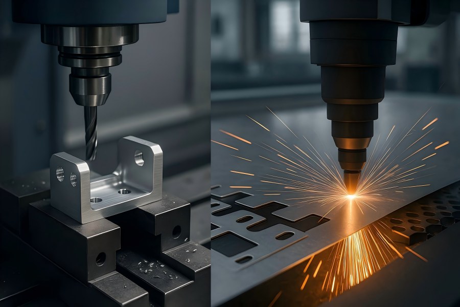 CNC Machining vs. Laser Cutting