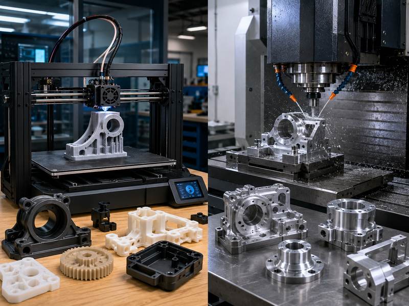 3D Printing vs CNC Machining