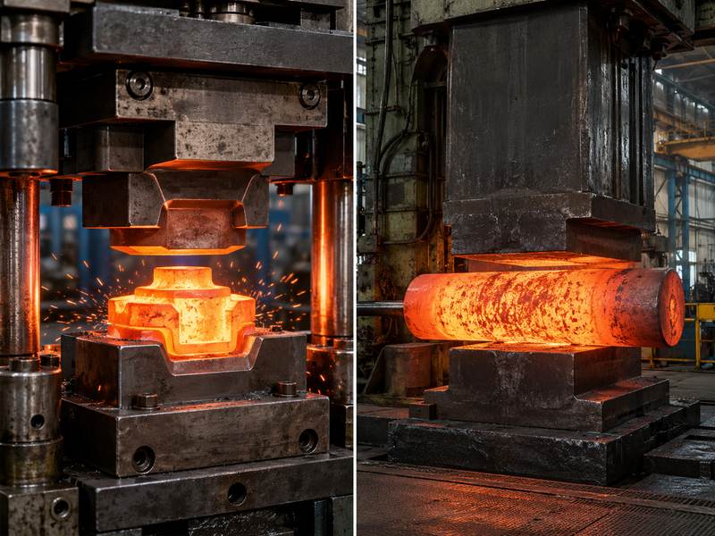 Closed Die Forging VS Open Die Forging